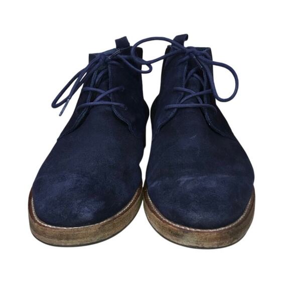 Mark Nason Los Angeles Chukka Boots Men’s 10.5 Navy Blue Suede Leather Preppy main image 7